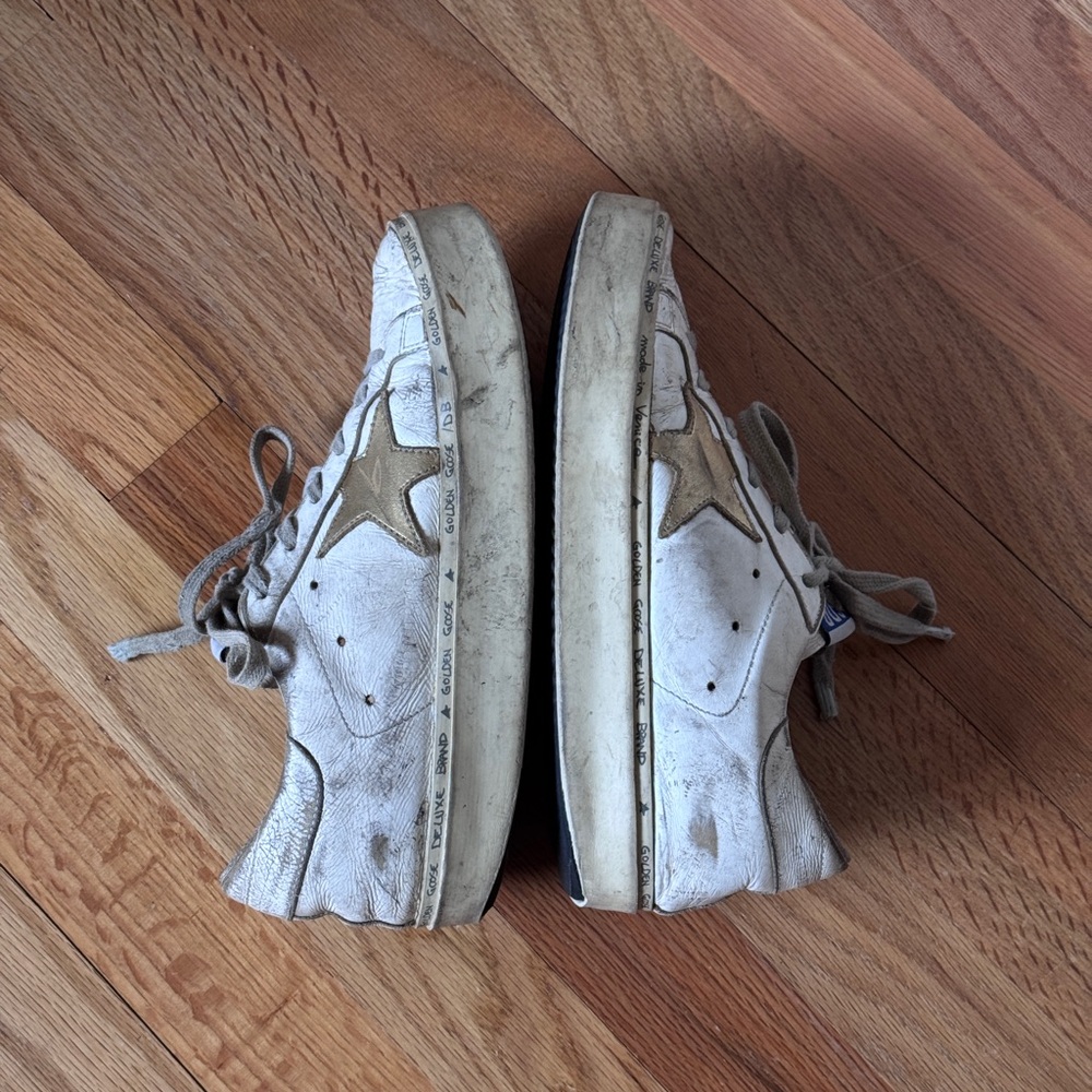 Golden Goose White/Gold Leather Hi Star Low
Top Sneakers Size 36‎ - Picture 5 of 12